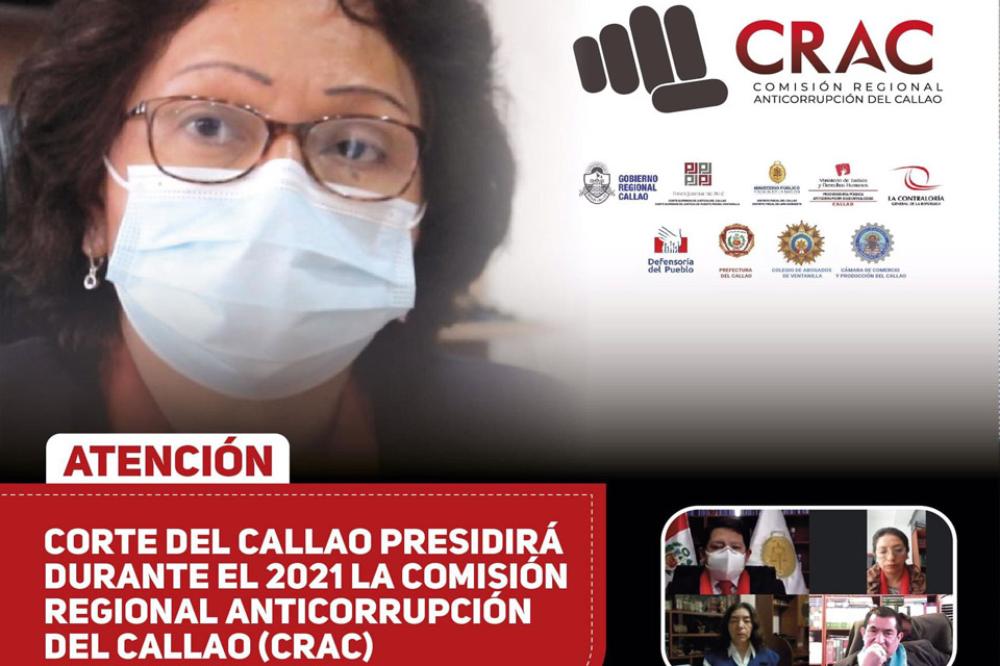 FLOR AURORA GUERRERO ROLDÁN ASUME LA PRESIDENCIA DE LA COMISION REGIONAL ANTICORRUPCION DEL CALLAO PARA EL 2021