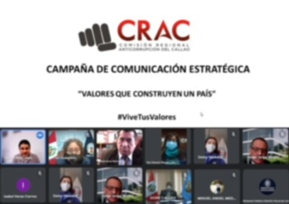 COMISIÓN REGIONAL ANTICORRUPCIÓN DEL CALLAO PRESENTA CAMPAÑA DE VALORES